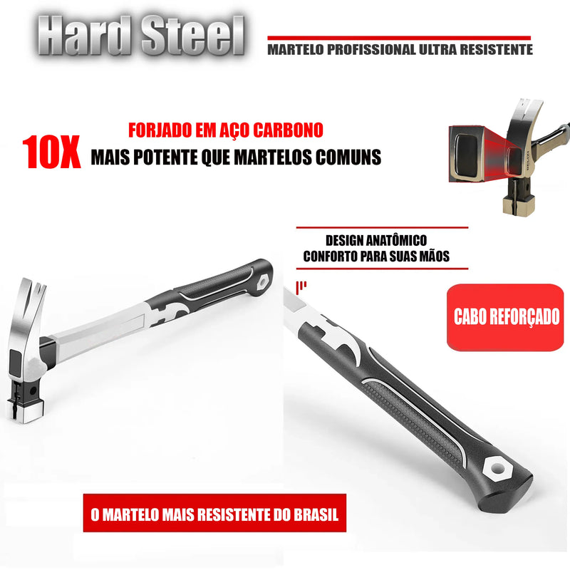 Hard Steel™️ - Martelo Profissional Ultra Resistente