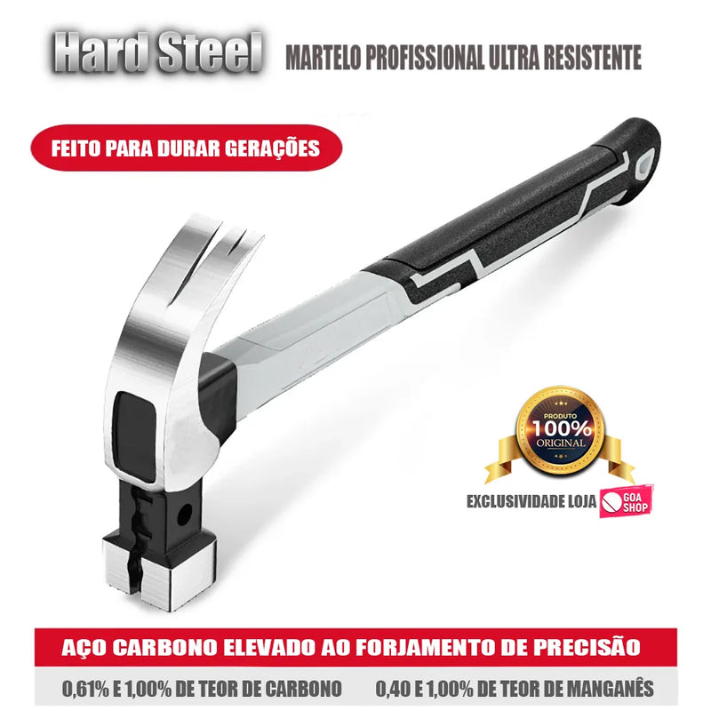 Hard Steel™️ - Martelo Profissional Ultra Resistente