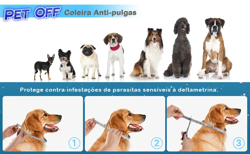 Pet Off™️ Coleira Anti-Pulgas e Carrapatos