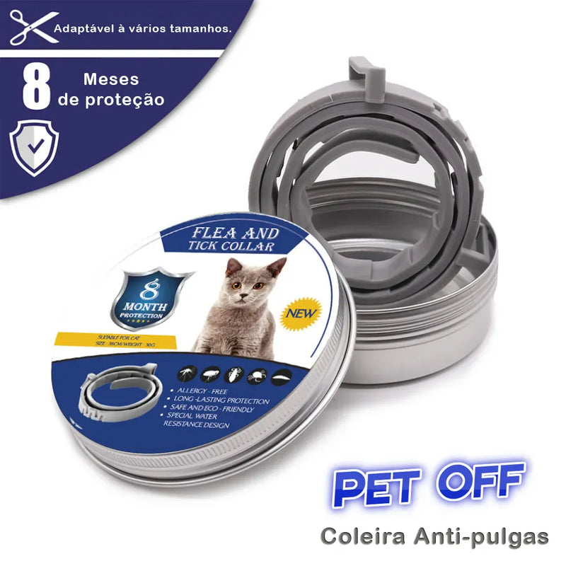 Pet Off™️ Coleira Anti-Pulgas e Carrapatos