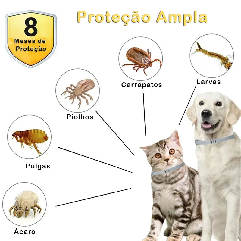 Pet Off™️ Coleira Anti-Pulgas e Carrapatos