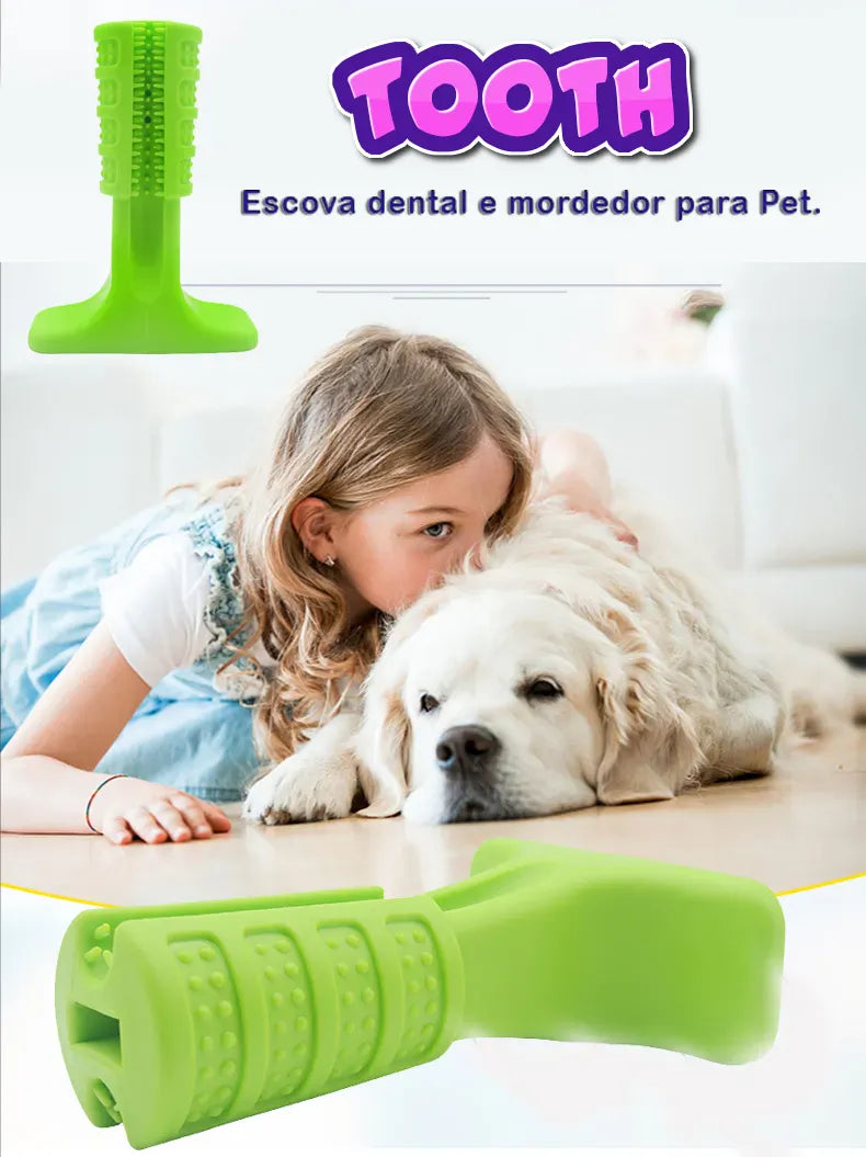 Tooth™️ Escova Dental e Mordedor Pet