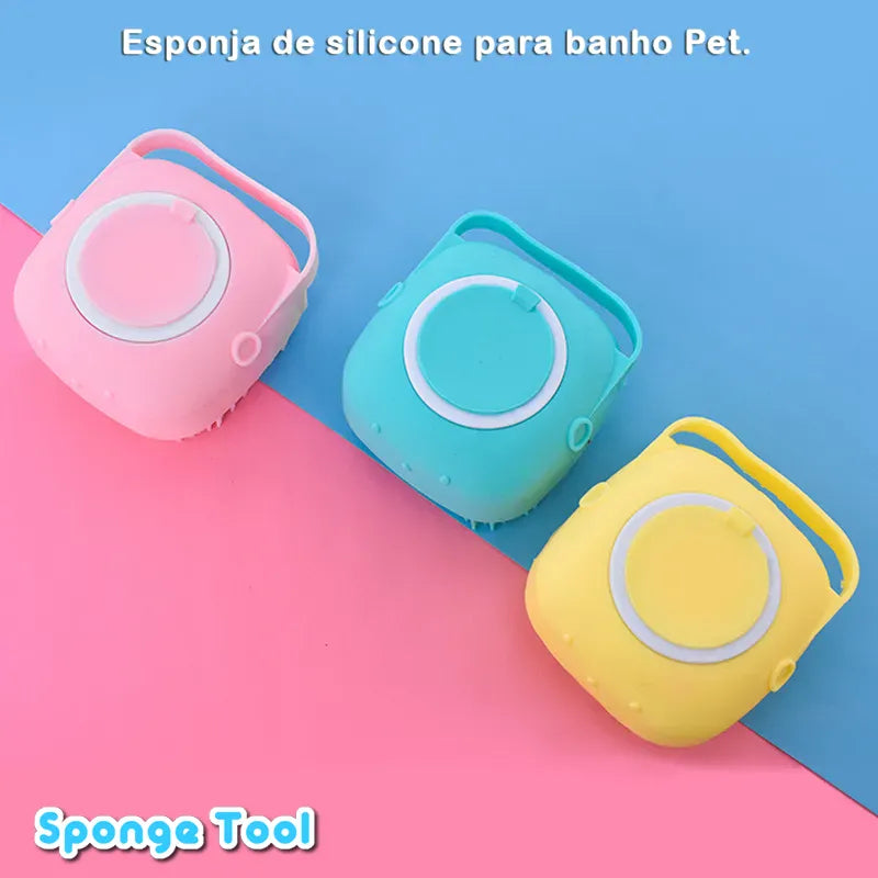 Sponge Tool™️ Escova de Silicone para Banho Pet