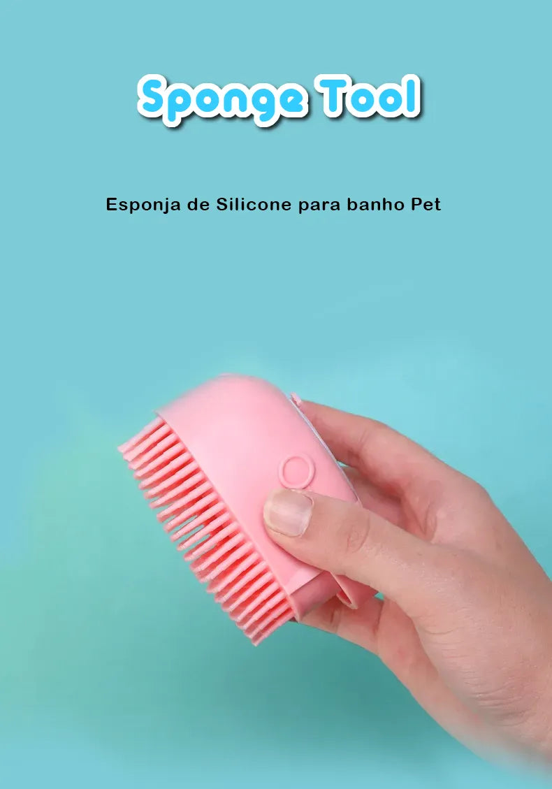 Sponge Tool™️ Escova de Silicone para Banho Pet