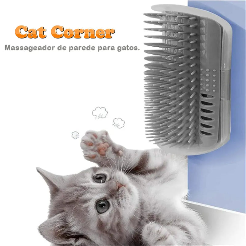 Cat Corner™️ Escova Massageador de Parede para Gato