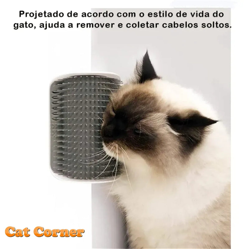 Cat Corner™️ Escova Massageador de Parede para Gato