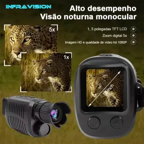 Infra Vision™️ Monóculo Digital com Visão Noturna