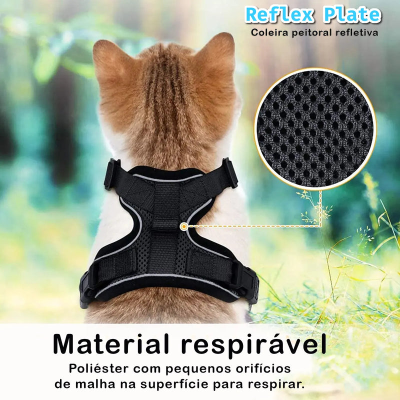 Reflex Plate™️ Coleira Pet Peitoral Refletiva