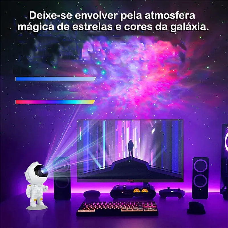 AstroMix™️ Projetor de Luz Efeito Galáxia