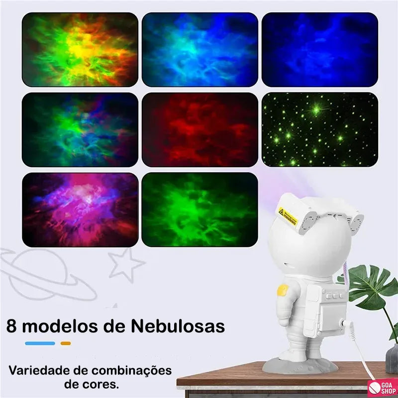 AstroMix™️ Projetor de Luz Efeito Galáxia