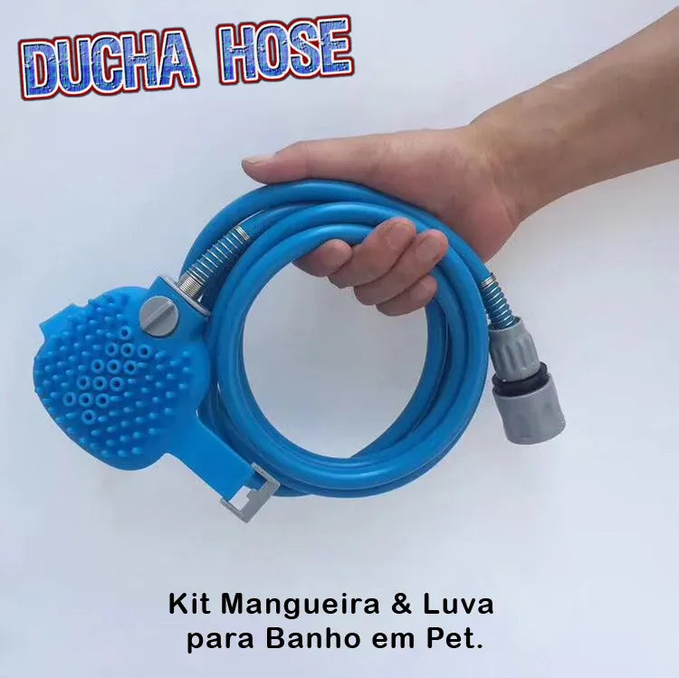 Ducha Hose™️ kit Mangueira e Luva para Banho em Pet