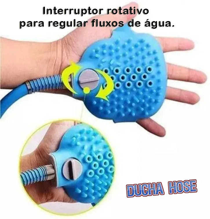 Ducha Hose™️ kit Mangueira e Luva para Banho em Pet