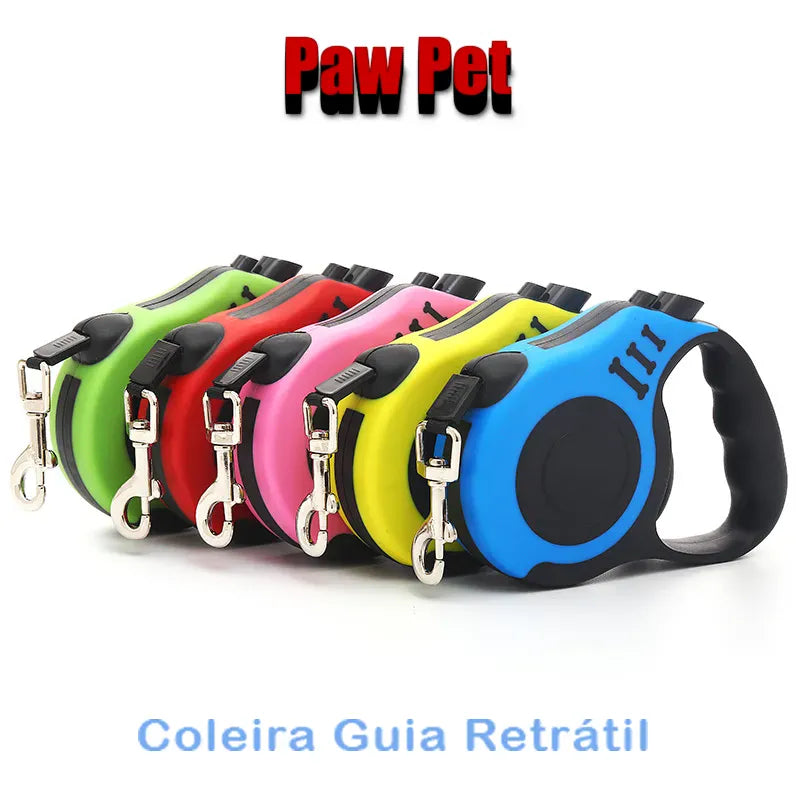 Paw Pet™️ Coleira Guia Retrátil