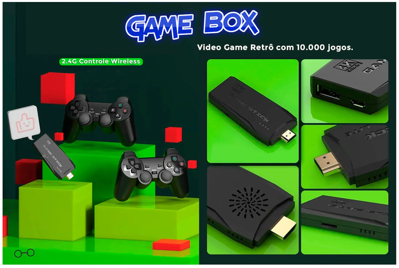 Game Box™️ Vídeo Game Retrô 10 Mil Jogos