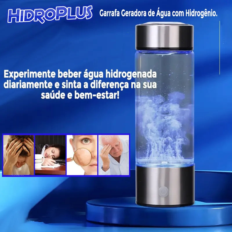 HidroPlus™️ Garrafa Geradora de Àgua com Hidrogênio