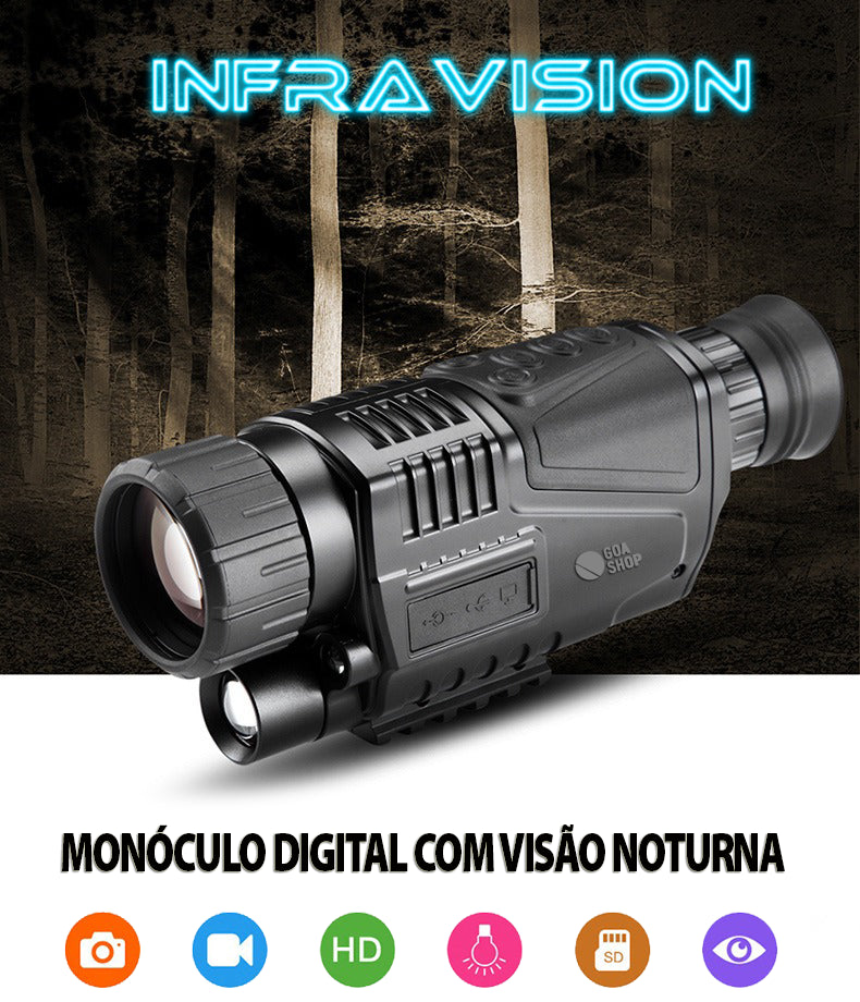 Infra Vision™️ Monóculo Digital com Visão Noturna