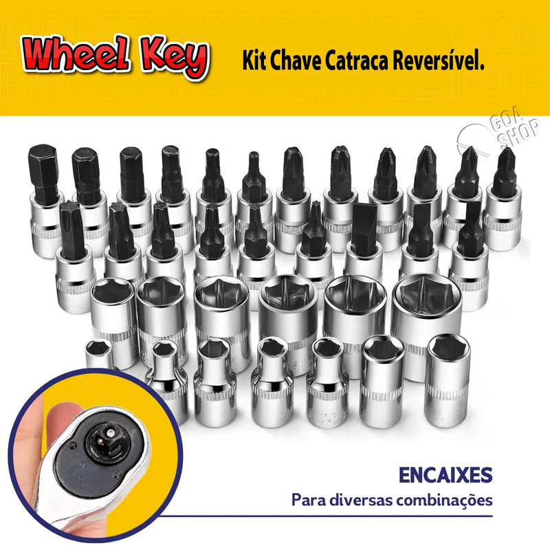 Wheel Key™️ - kit Chave Catraca Reversível