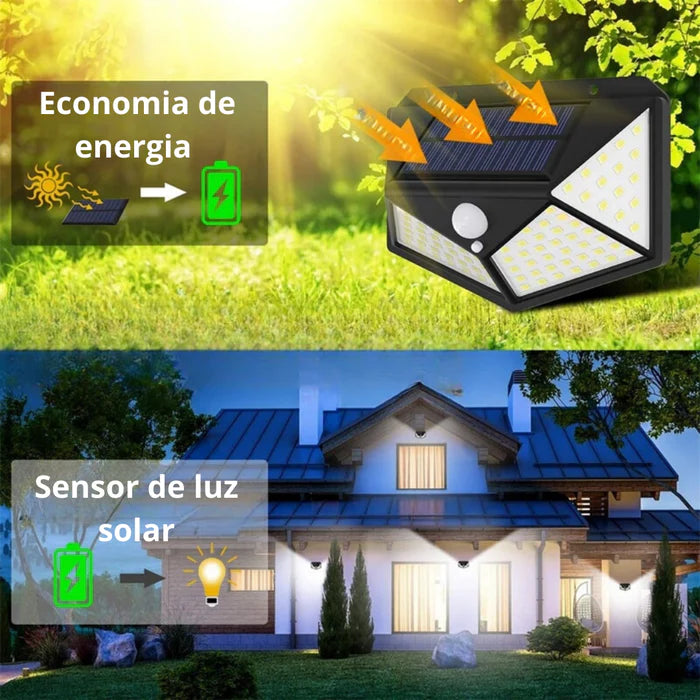 Sunshine™️ -  Luminária de Parede Solar 100 Leds