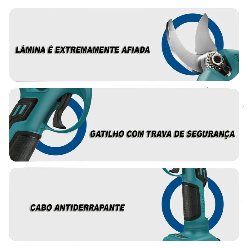 Electric Pruner™️ - Tesoura Poda Galho de Árvore 21Volts