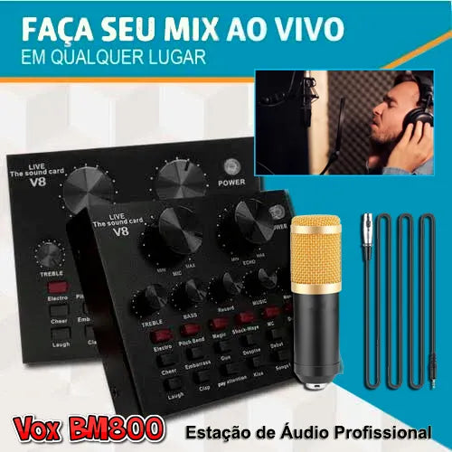 Vox BM800™️ Estação de Áudio Profissional