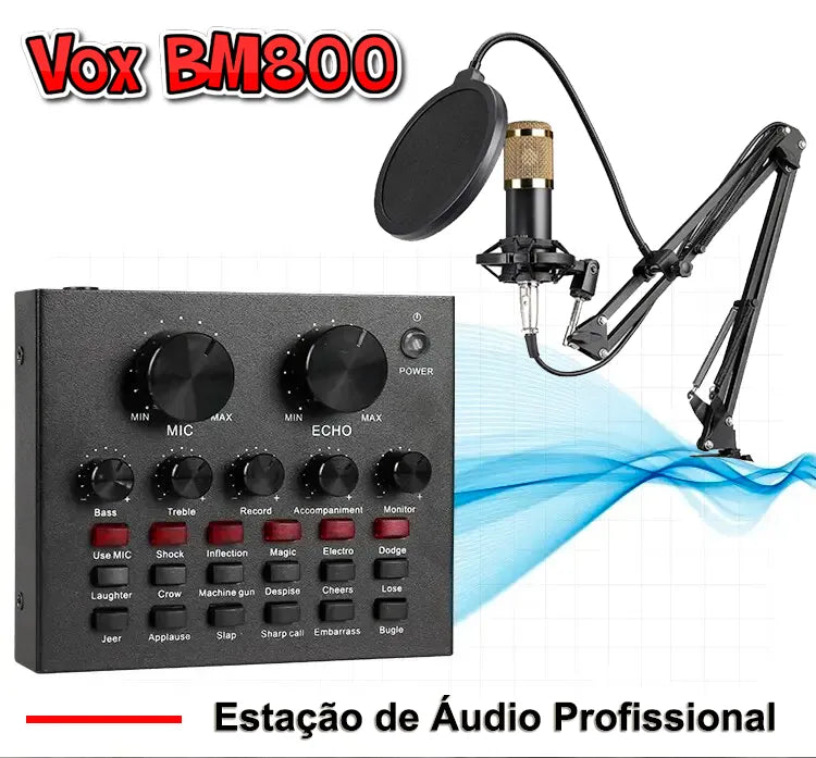 Vox BM800™️ Estação de Áudio Profissional