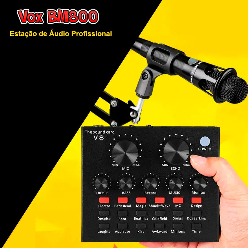 Vox BM800™️ Estação de Áudio Profissional