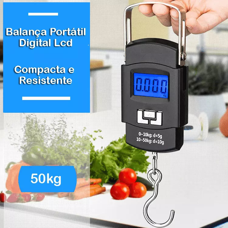 Balança Portátil Digital Lcd/Usb 50k